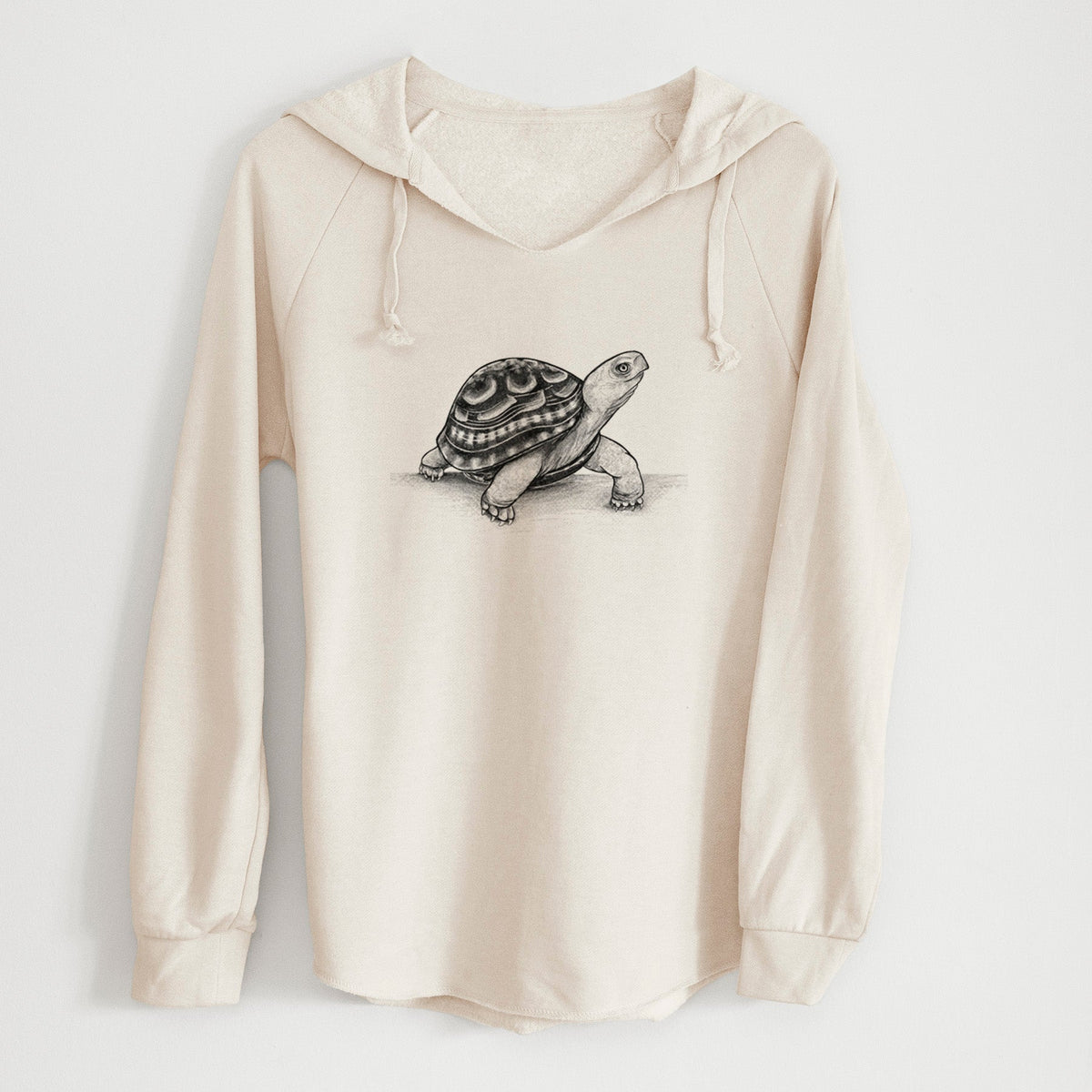 Common Box Turtle - Terrapene carolina - Cali Wave Hooded Sweatshirt