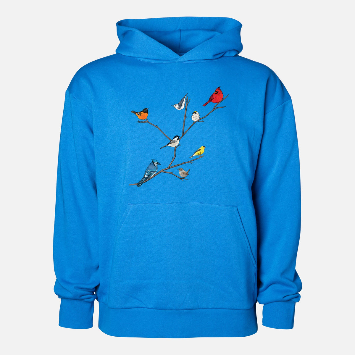Backyard Birds Gathering  - Statement Midweight Hoodie
