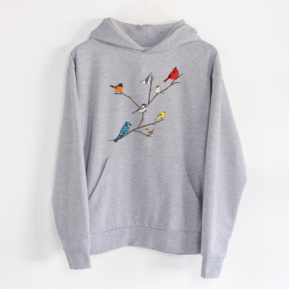 Backyard Birds Gathering  - Statement Midweight Hoodie