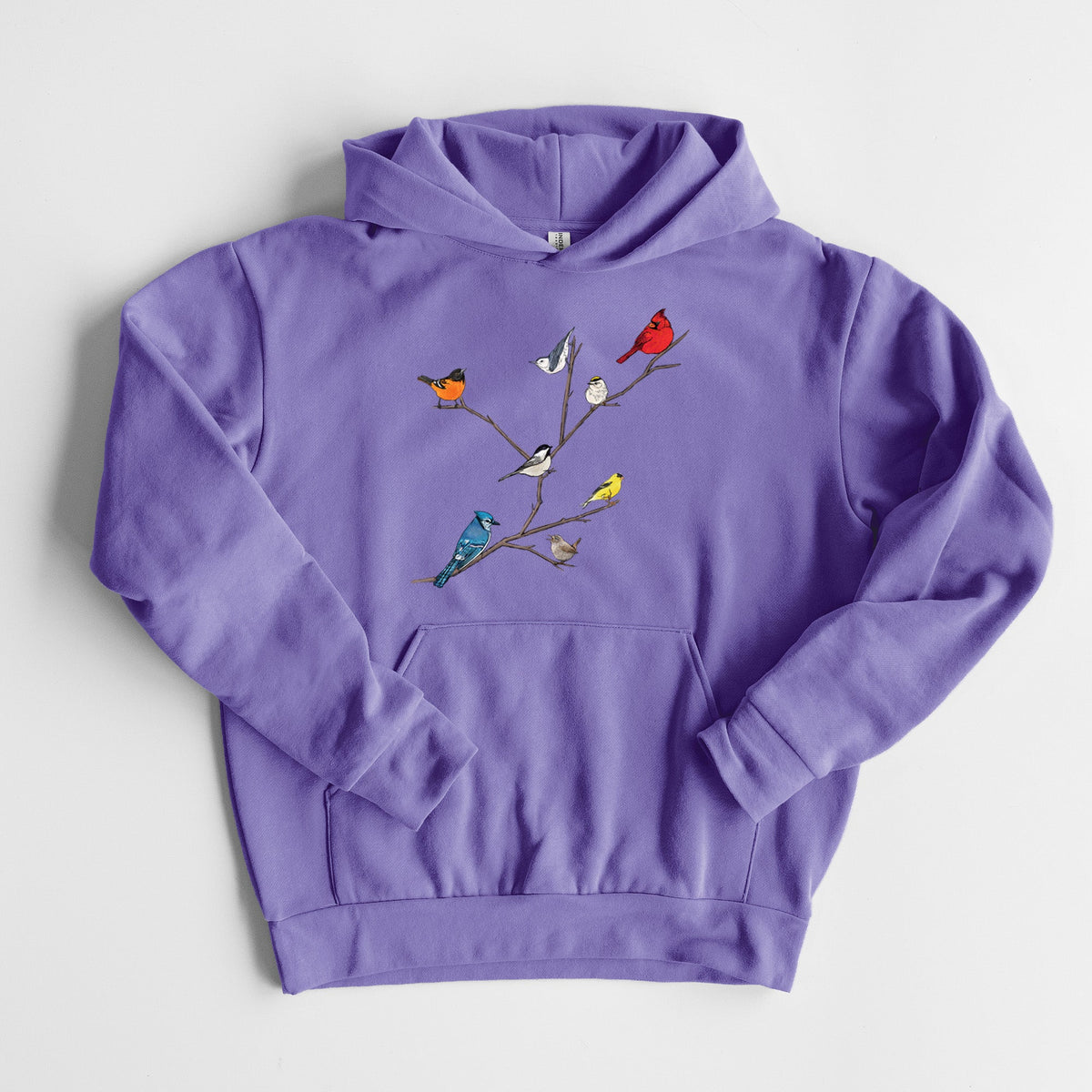 Backyard Birds Gathering  - Statement Midweight Hoodie