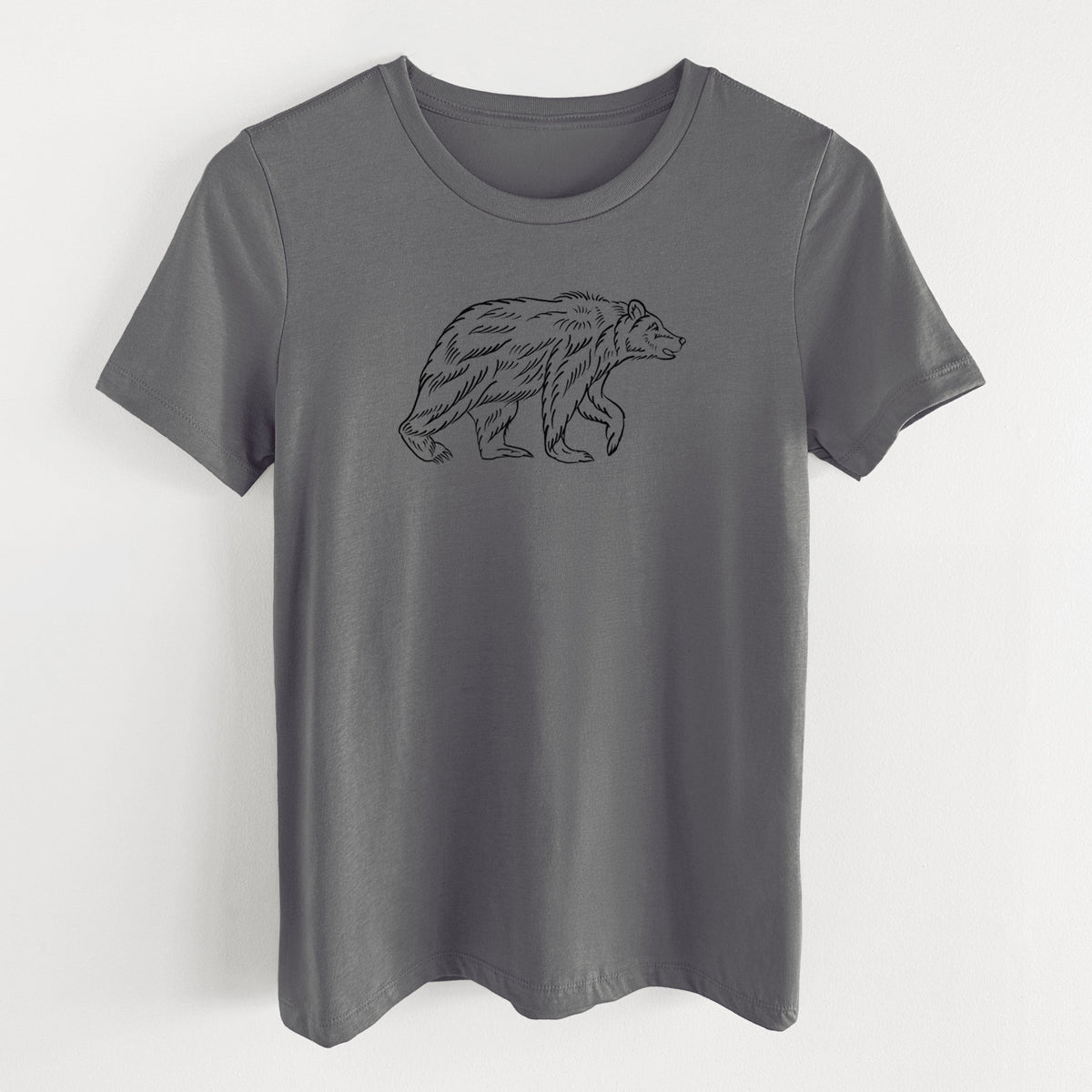 Brown Bear - Women's Lightweight Relaxed Fit 100% Cotton Crewneck