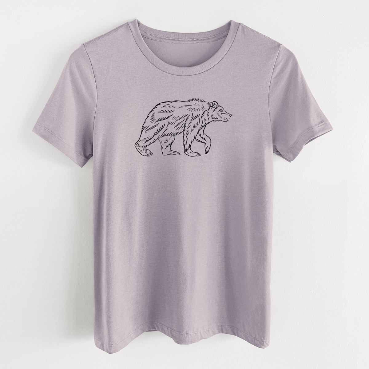 Brown Bear - Women's Lightweight Relaxed Fit 100% Cotton Crewneck