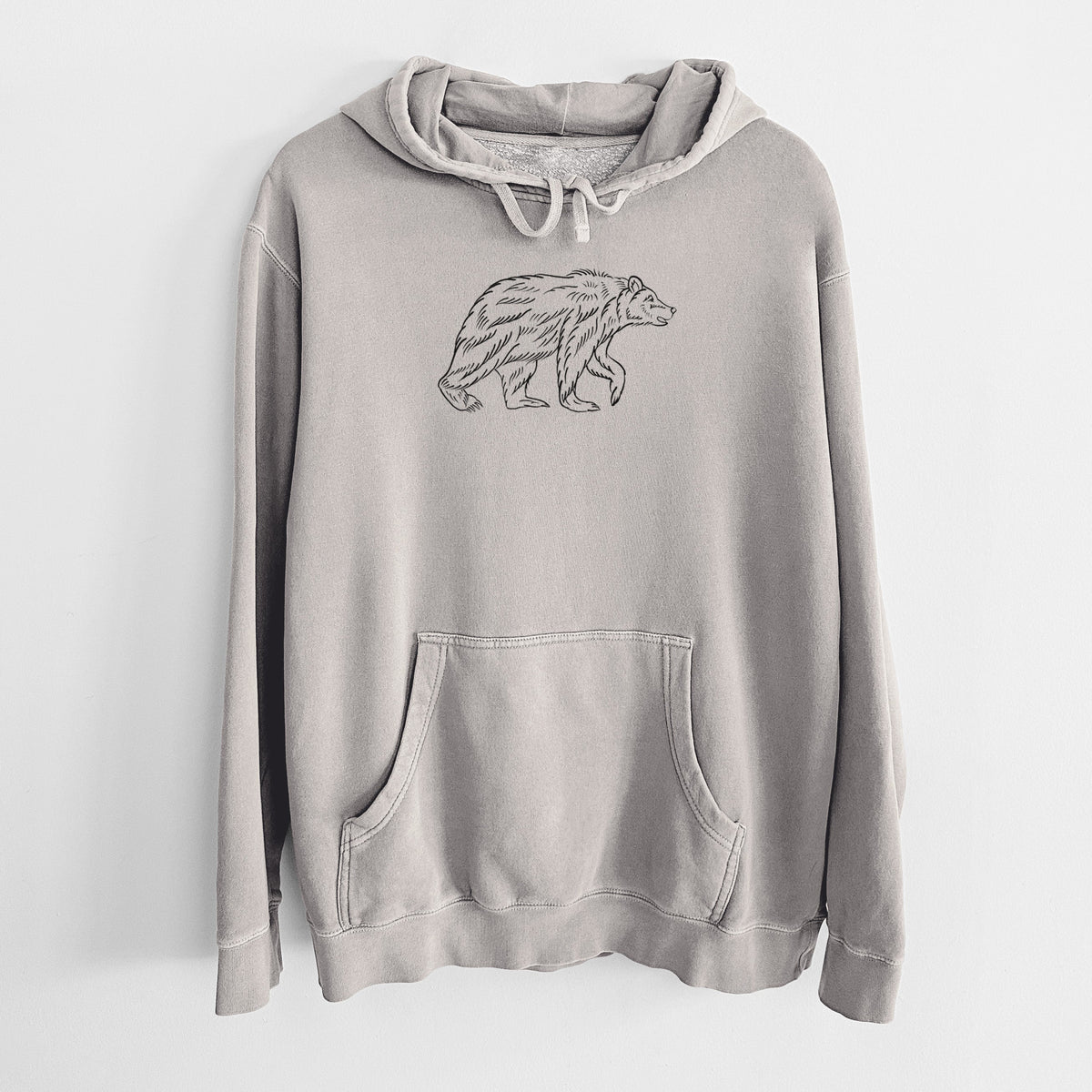 Brown Bear - Unisex Pigment Dyed Hoodie