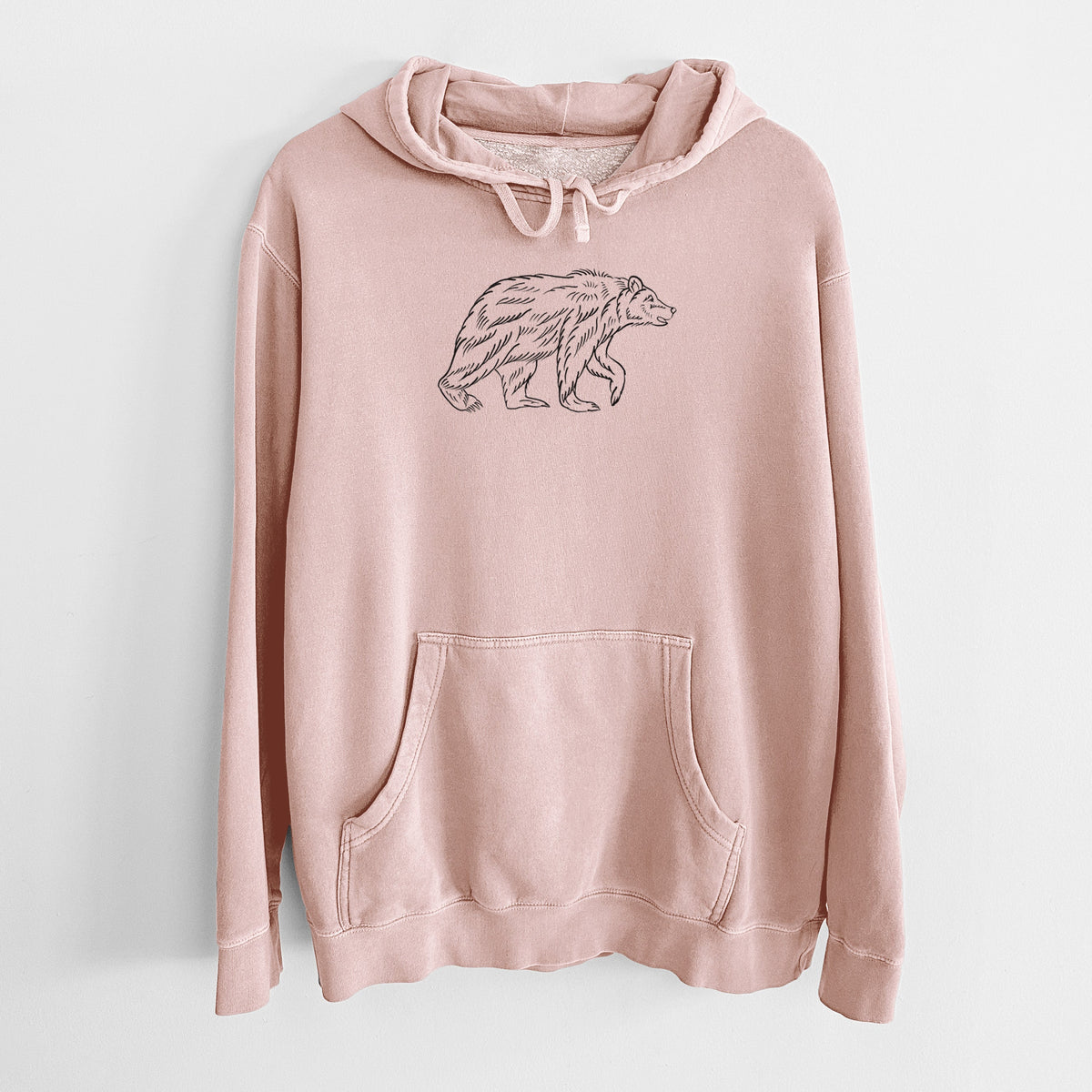 Brown Bear - Unisex Pigment Dyed Hoodie