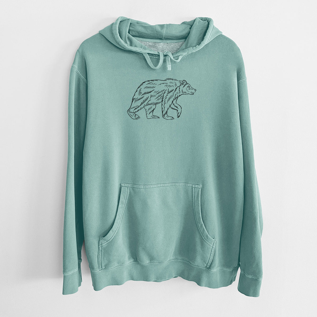 Brown Bear - Unisex Pigment Dyed Hoodie