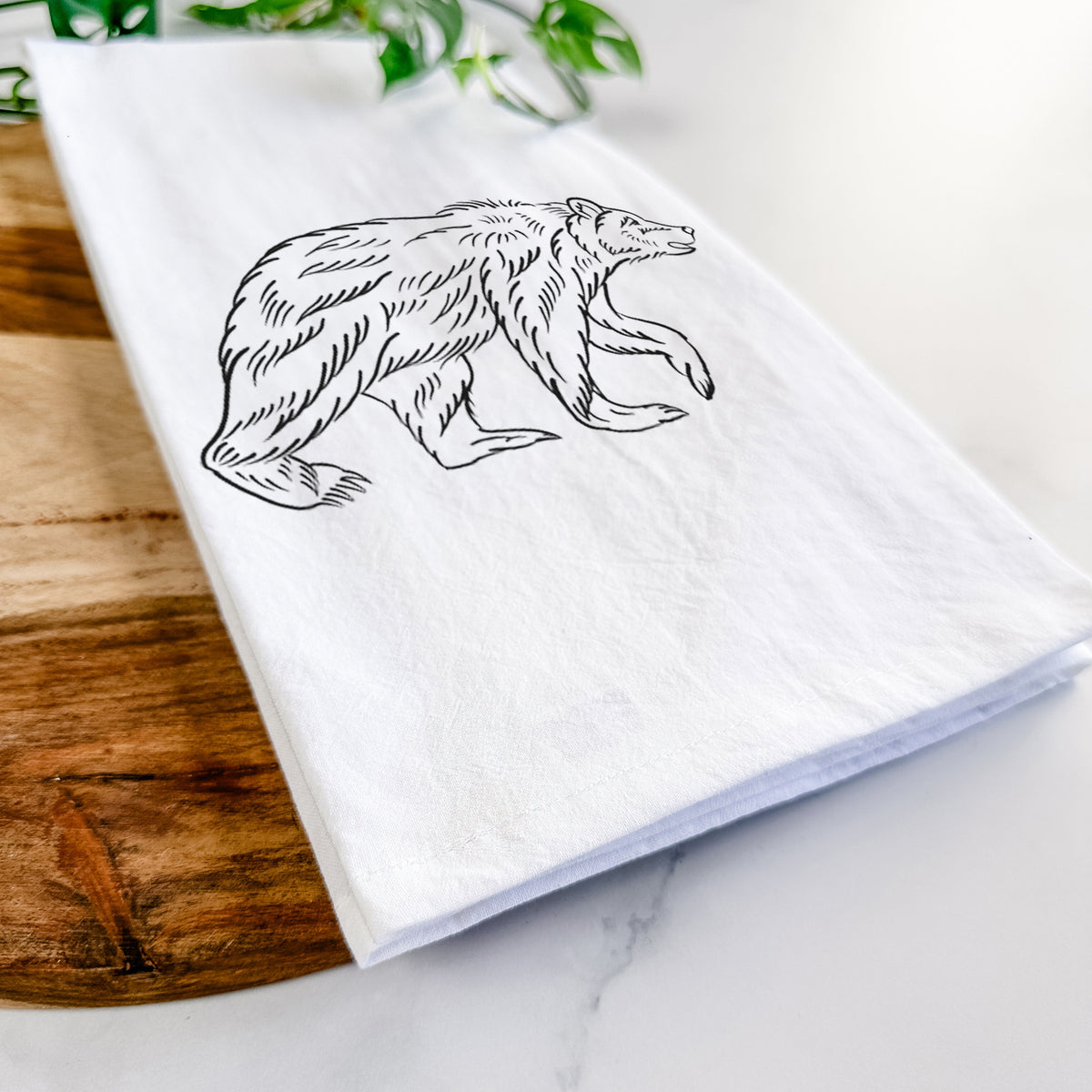 Brown Bear Tea Towel