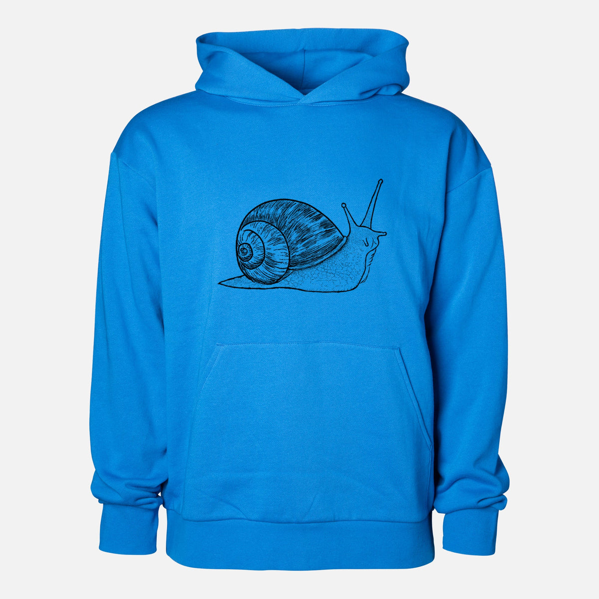 Brown Garden Snail - Cornu aspersum  - Statement Midweight Hoodie