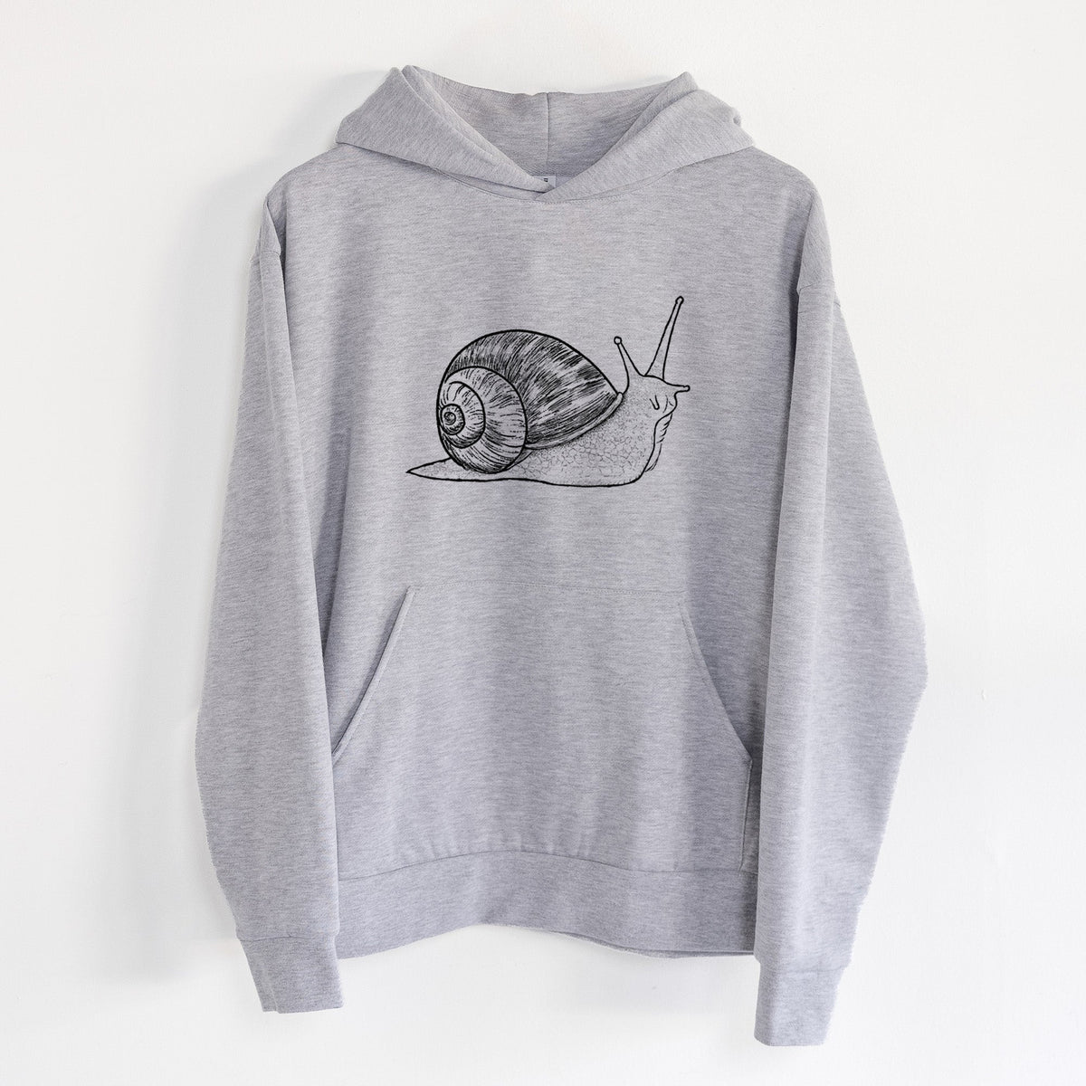 Brown Garden Snail - Cornu aspersum  - Statement Midweight Hoodie