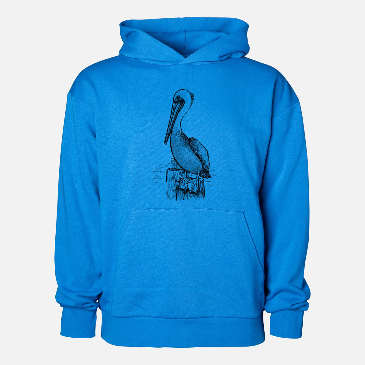 Pelecanus occidentalis - Brown Pelican  - Statement Midweight Hoodie