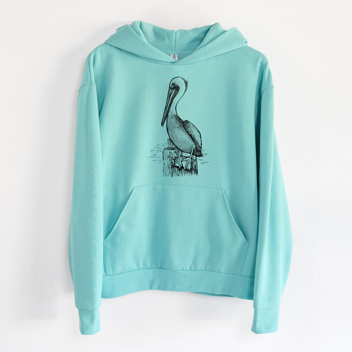 Pelecanus occidentalis - Brown Pelican  - Statement Midweight Hoodie