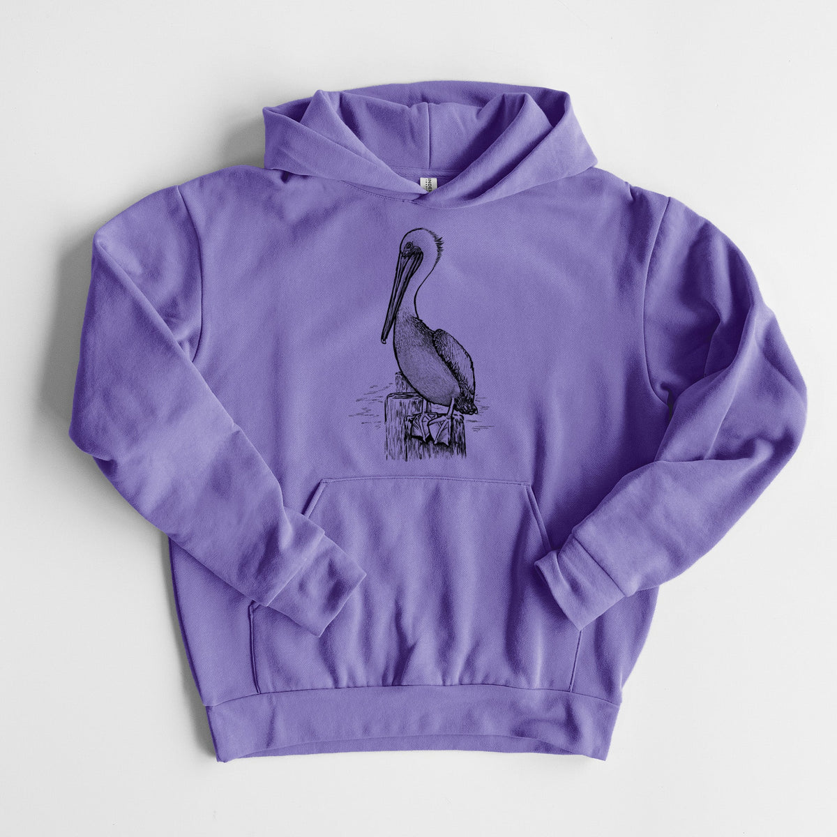 Pelecanus occidentalis - Brown Pelican  - Statement Midweight Hoodie