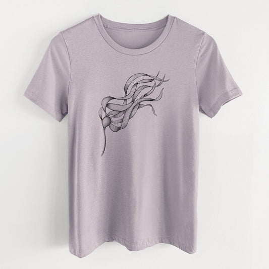 Bull Kelp - Nereocystis Luetkeana - Women's Lightweight Relaxed Fit 100% Cotton Crewneck