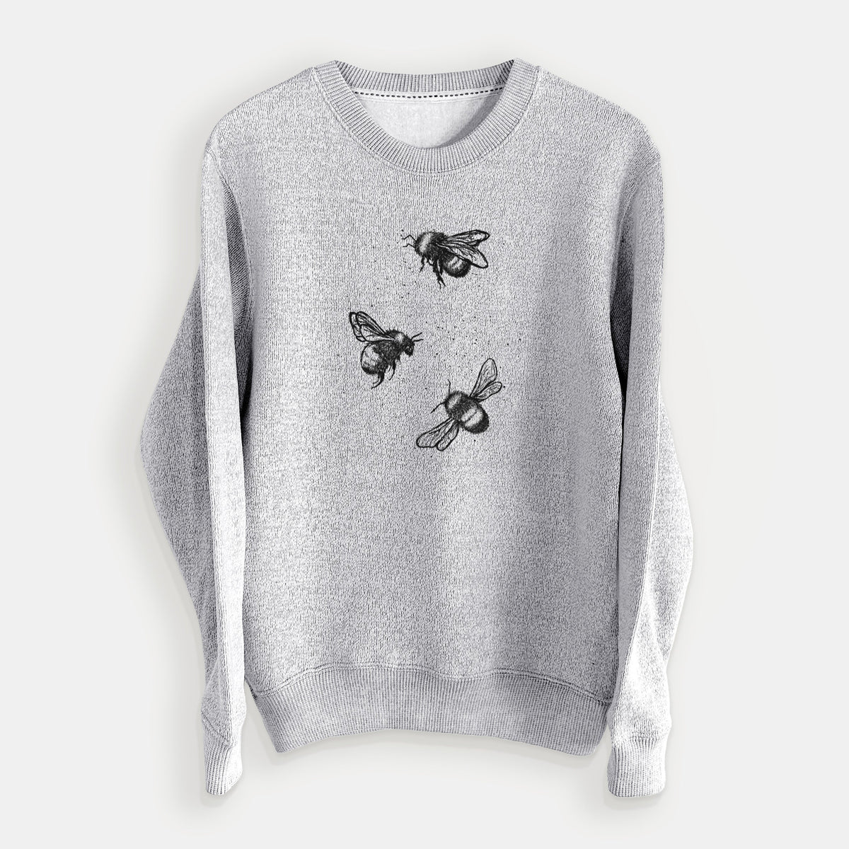 American Bumblebee Trio - Bombus Pensylvanicus - Knit Sweatshirt