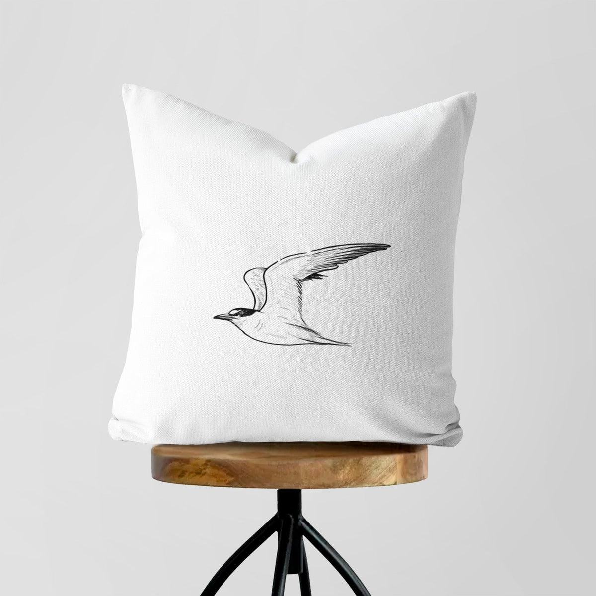 California Least Tern - Sterna antillarum browni - Throw Pillow Cover