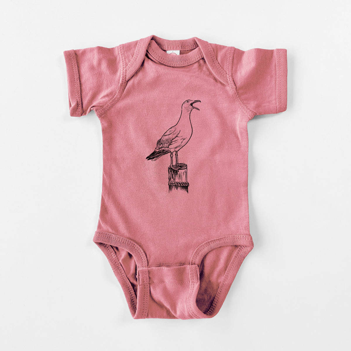 California Gull - Larus californicus - Baby Fine Jersey Bodysuit