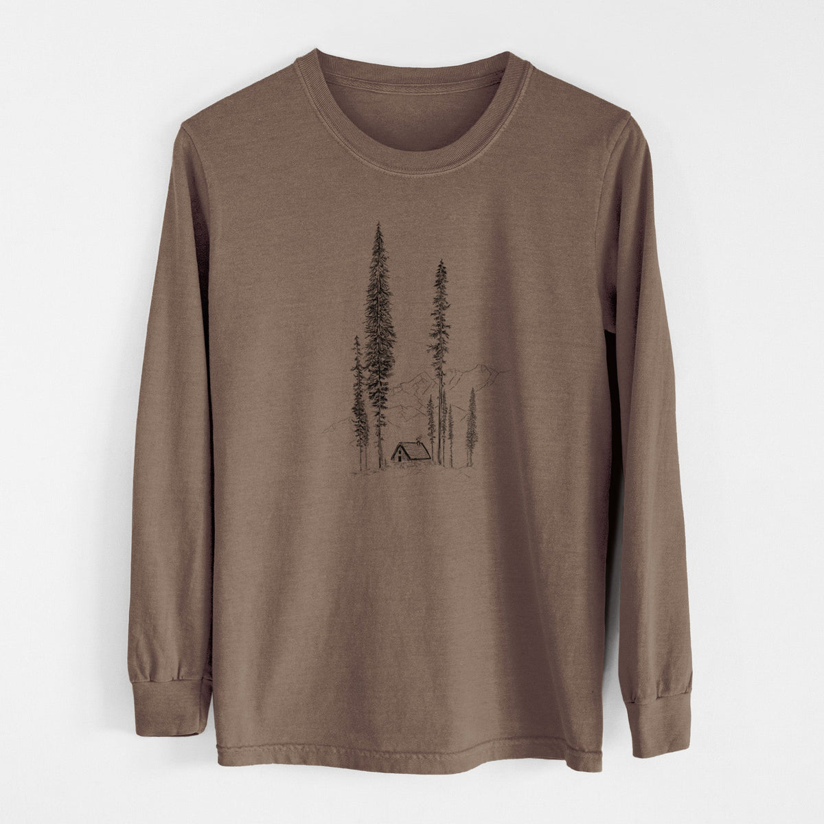 Mountain Pine Cabin Retreat - Unisex Comfort Colors 100% Cotton Long Sleeve