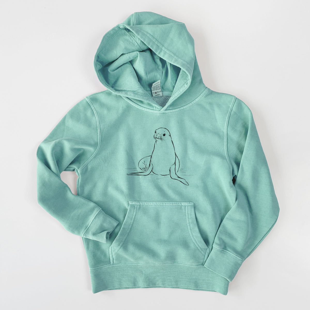 California Sea Lion - Zalophus californianus - Youth Pigment Dyed Hoodie