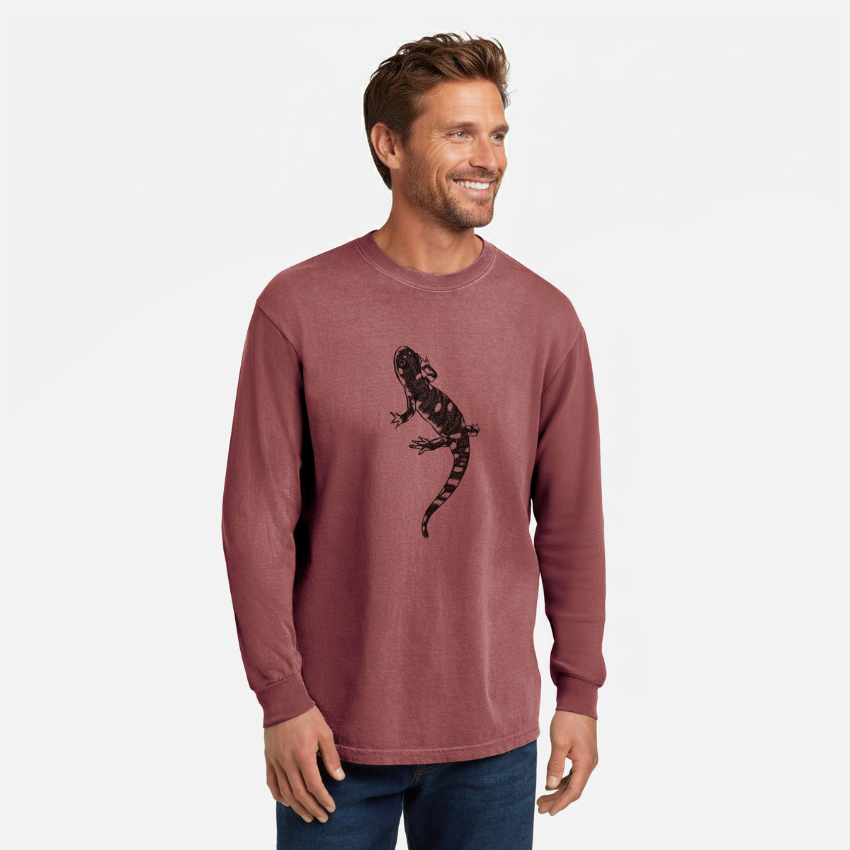 California Tiger Salamander - Ambystoma californiense - Unisex Comfort Colors 100% Cotton Long Sleeve