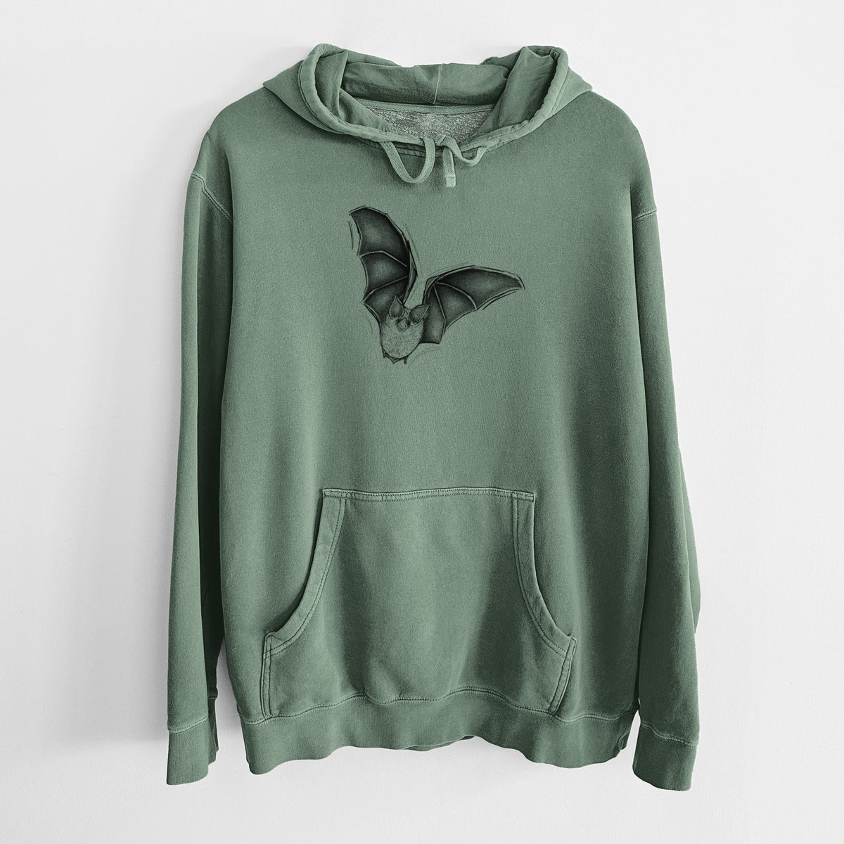 Macrotus californicus - California Leaf-nosed Bat - Unisex Pigment Dyed Hoodie