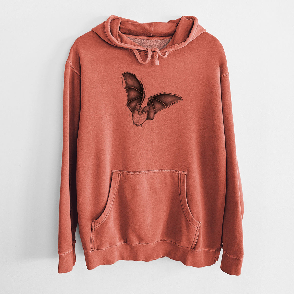 Macrotus californicus - California Leaf-nosed Bat - Unisex Pigment Dyed Hoodie