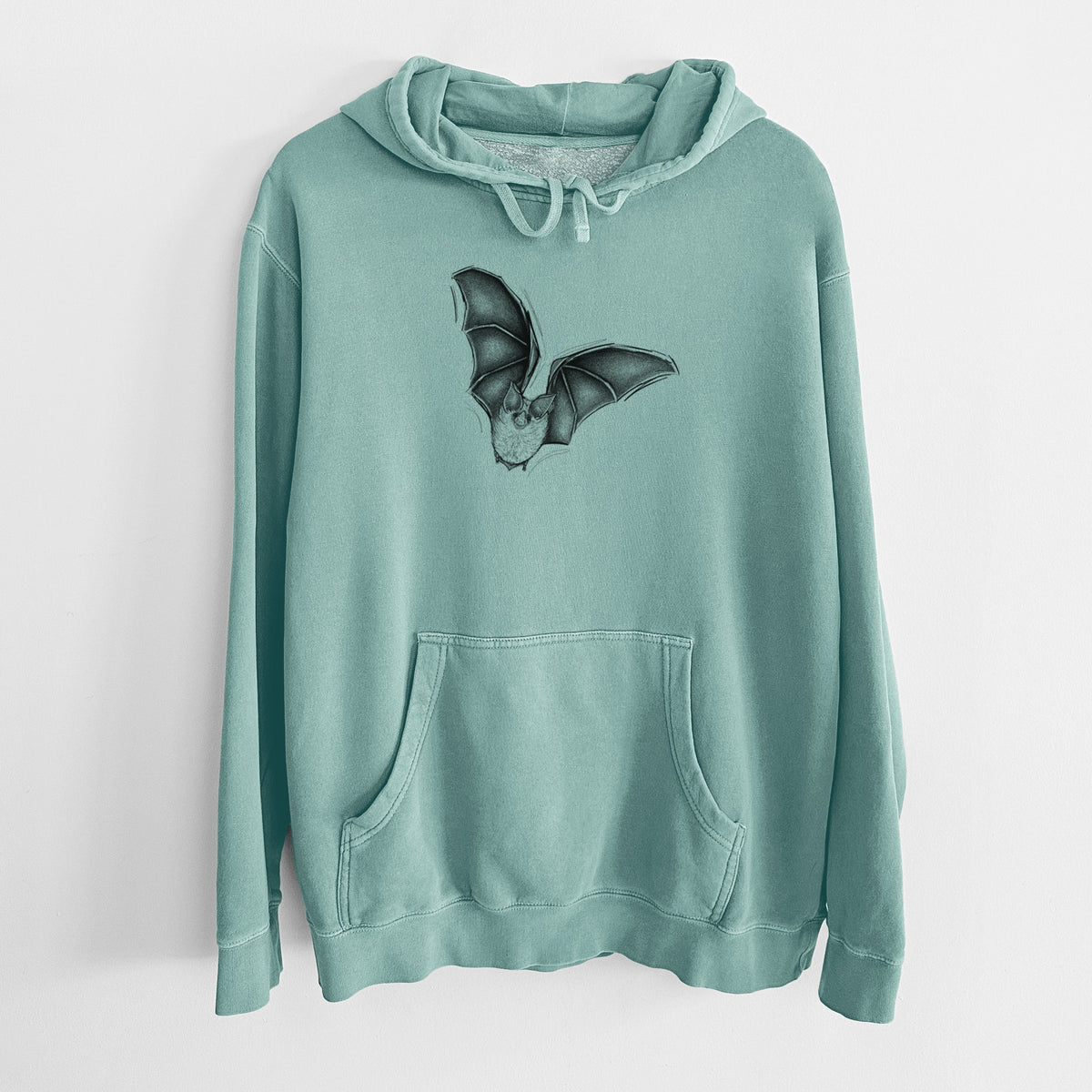 Macrotus californicus - California Leaf-nosed Bat - Unisex Pigment Dyed Hoodie