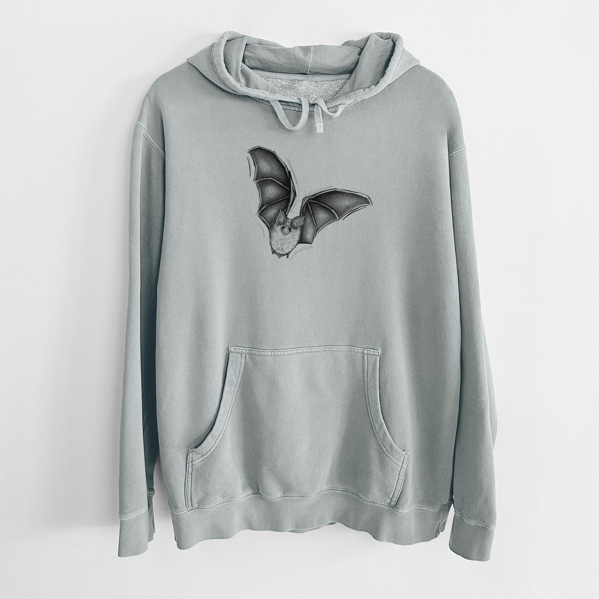 Macrotus californicus - California Leaf-nosed Bat - Unisex Pigment Dyed Hoodie