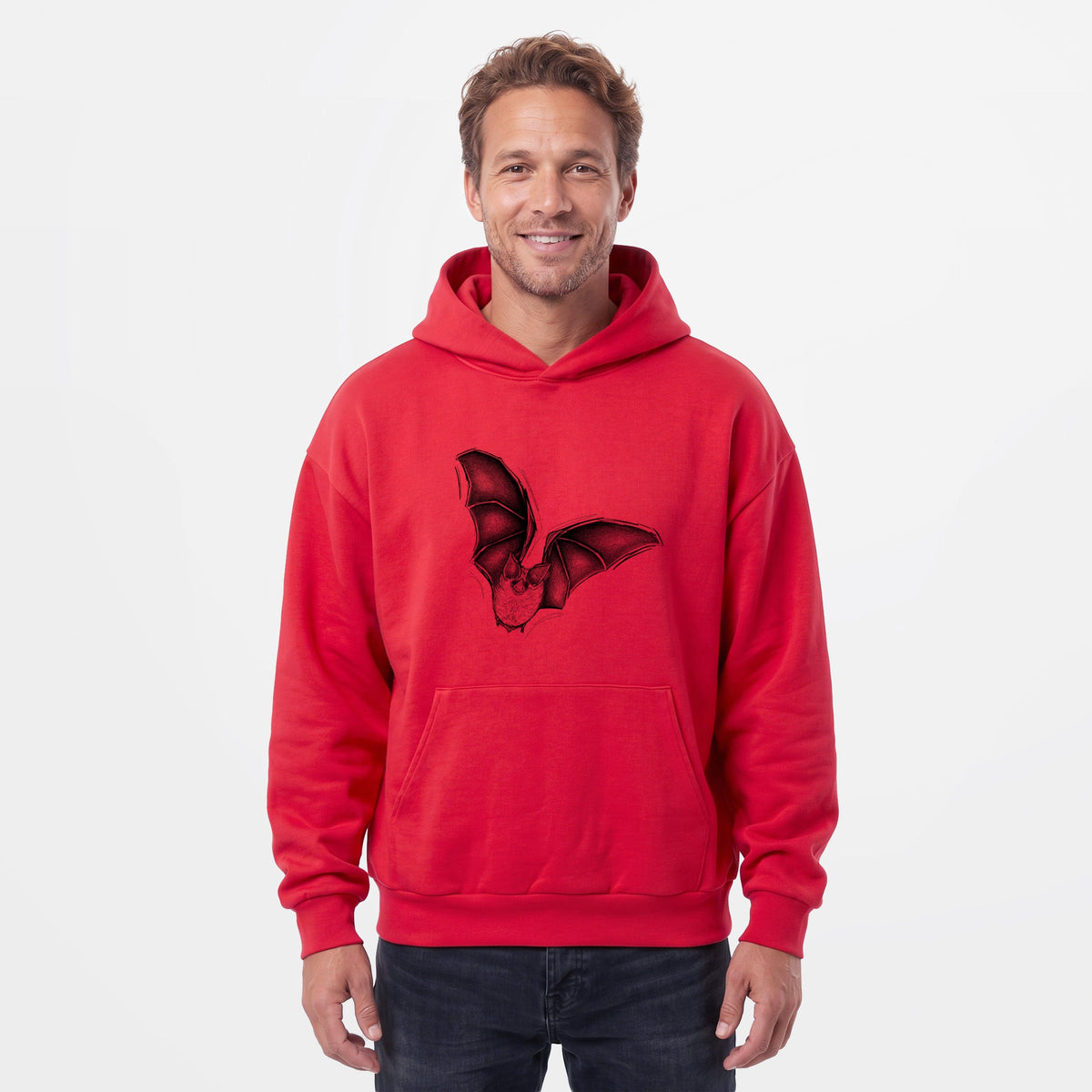 Macrotus californicus - California Leaf-nosed Bat  - Statement Midweight Hoodie