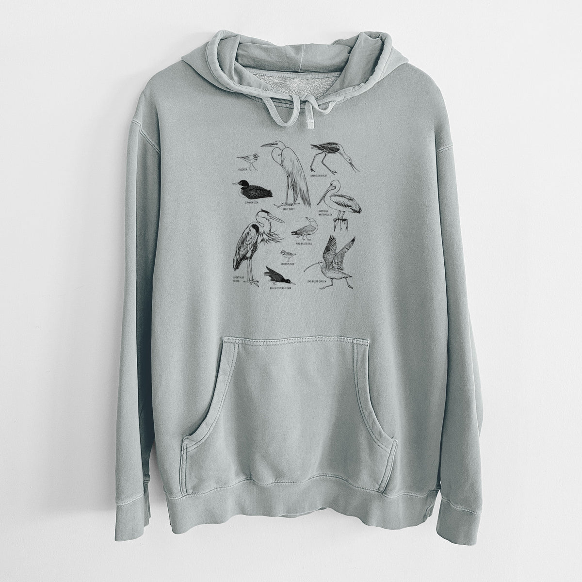 California Shorebirds - Unisex Pigment Dyed Hoodie