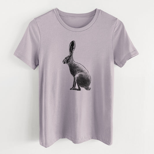 Wild California Hare - Black-tailed Jackrabbit - Women's Lightweight Relaxed Fit 100% Cotton Crewneck