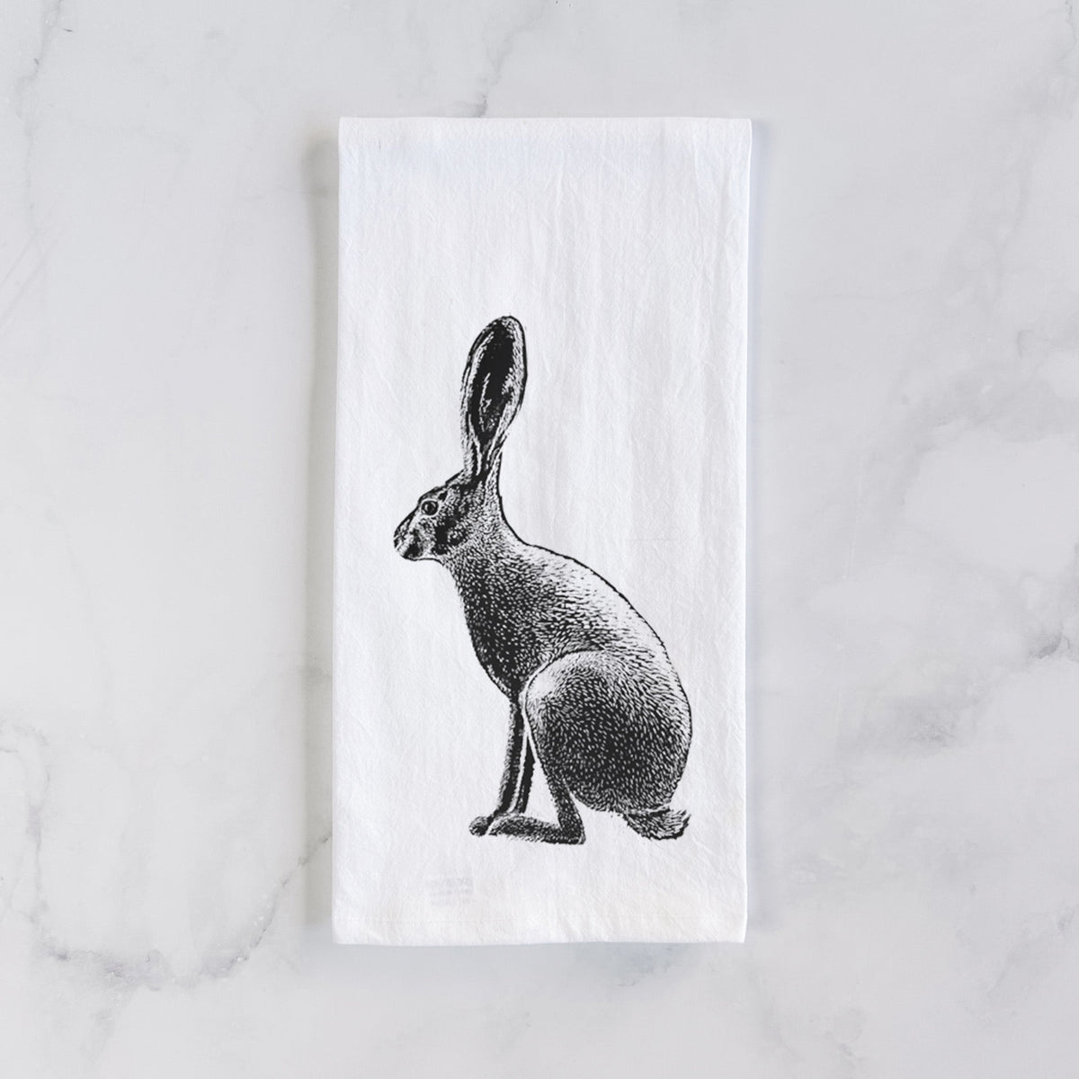 Wild California Hare - Black-tailed Jackrabbit Tea Towel