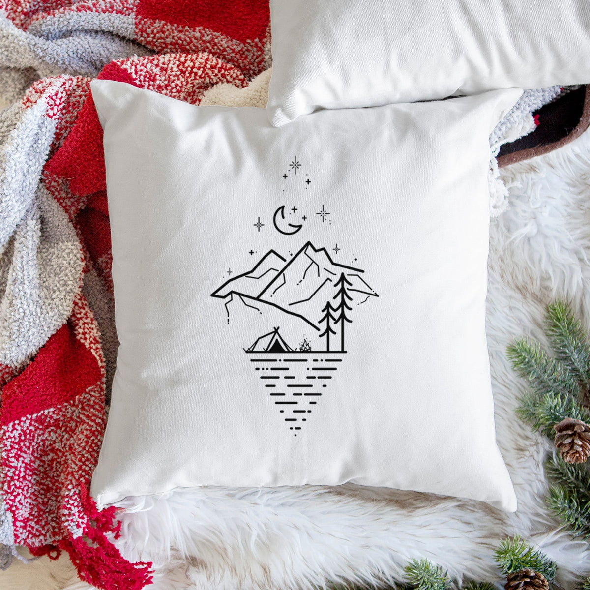 Camp Diamond - Throw Pillow Cover