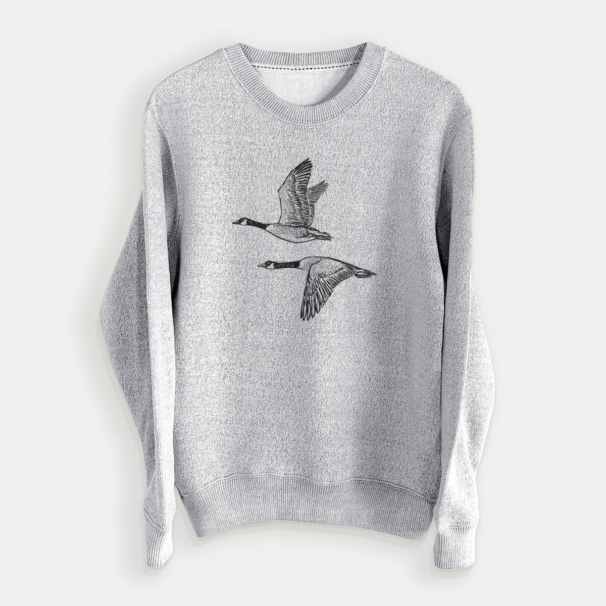 Canada Geese in Flight - Branta canadensis - Knit Sweatshirt