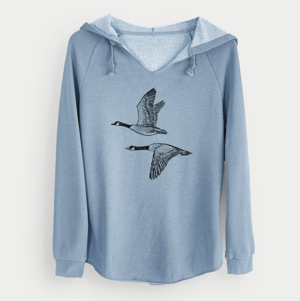 Canada Geese in Flight - Branta canadensis - Cali Wave Hooded Sweatshirt