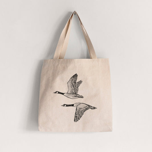 Canada Geese in Flight - Branta canadensis - Tote Bag