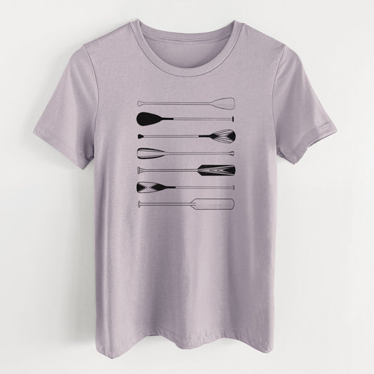 Canoe Paddles - Women's Lightweight Relaxed Fit 100% Cotton Crewneck