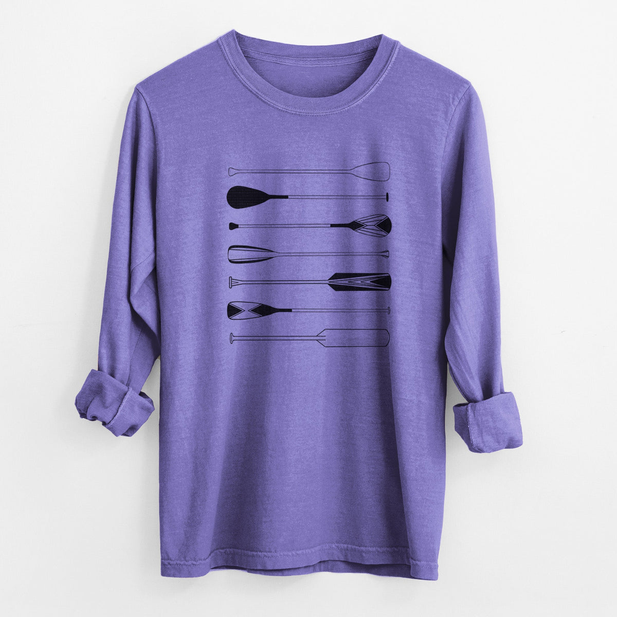 Canoe Paddles - Unisex Comfort Colors 100% Cotton Long Sleeve
