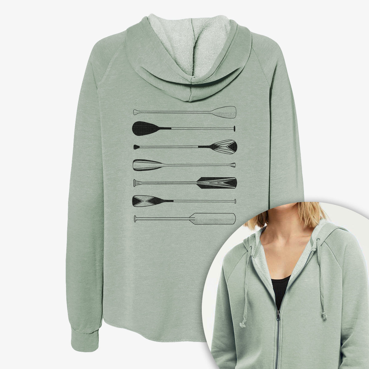 Canoe Paddles - Women's Cali Wave Zip-Up Sweatshirt