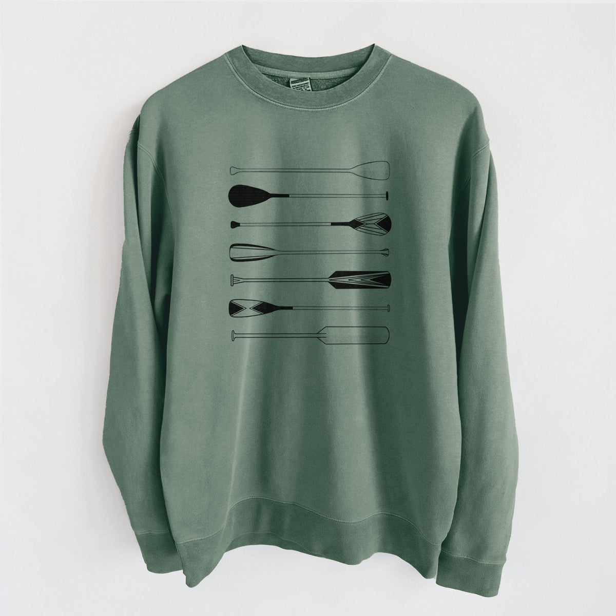 Canoe Paddles - Unisex Pigment Dyed Crew Sweatshirt