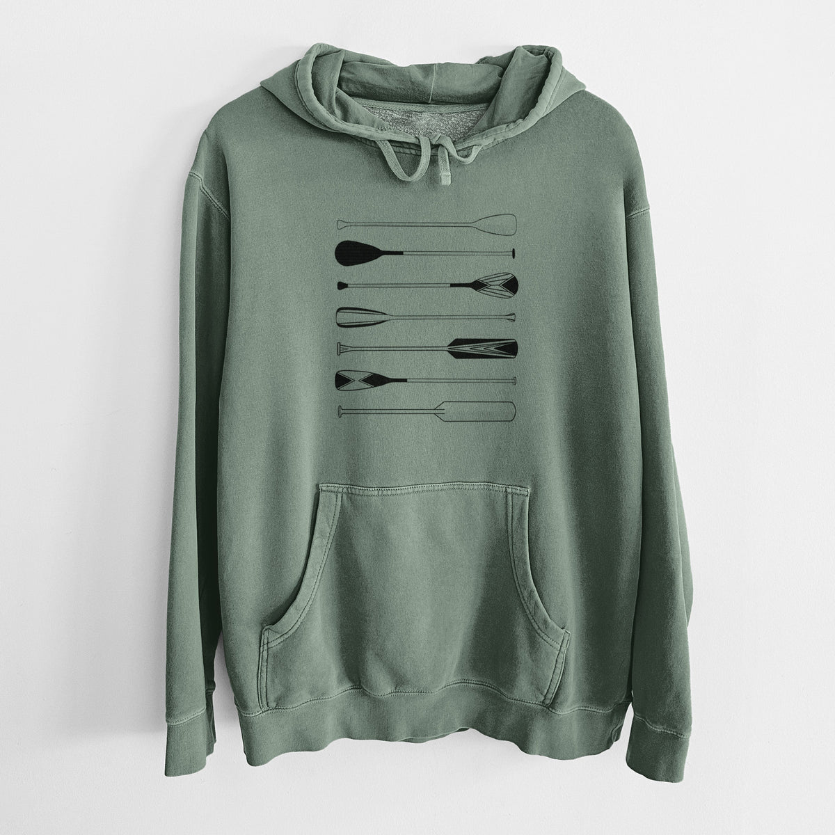 Canoe Paddles - Unisex Pigment Dyed Hoodie