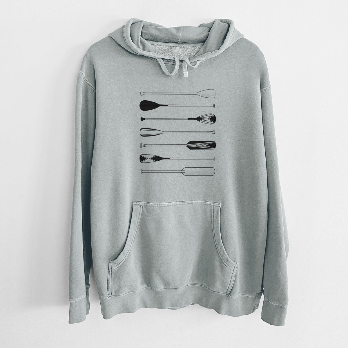 Canoe Paddles - Unisex Pigment Dyed Hoodie