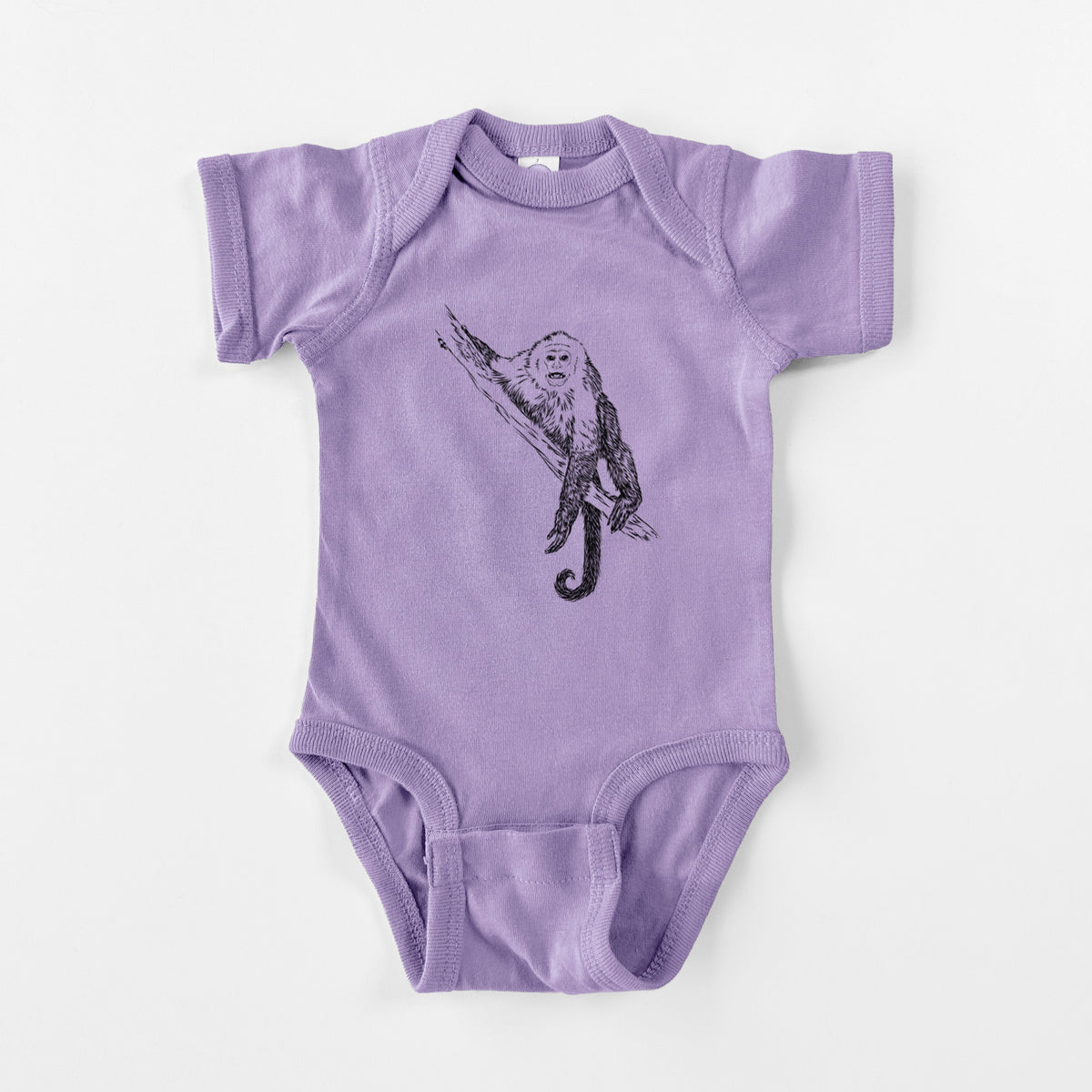 Capuchin Monkey - Cebus imitator - Baby Fine Jersey Bodysuit