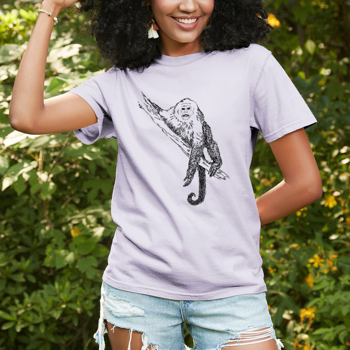 Capuchin Monkey - Cebus imitator - Unisex Comfort Colors Garment-Dyed Heavyweight T-shirt