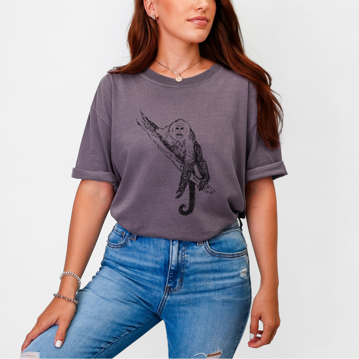 Capuchin Monkey - Cebus imitator - Unisex Comfort Colors Garment-Dyed Heavyweight T-shirt