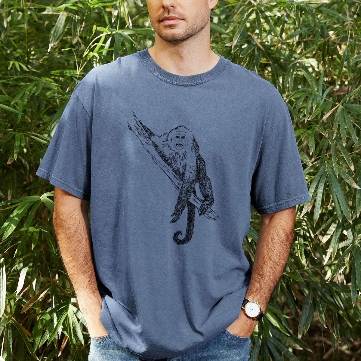 Capuchin Monkey - Cebus imitator - Unisex Comfort Colors Garment-Dyed Heavyweight T-shirt
