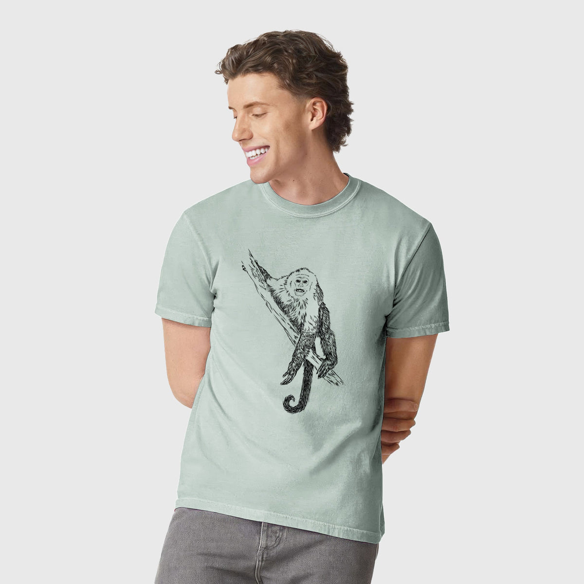 Capuchin Monkey - Cebus imitator - Unisex Comfort Colors Garment-Dyed Heavyweight T-shirt