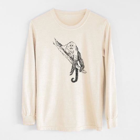 Capuchin Monkey - Cebus imitator - Unisex Comfort Colors 100% Cotton Long Sleeve
