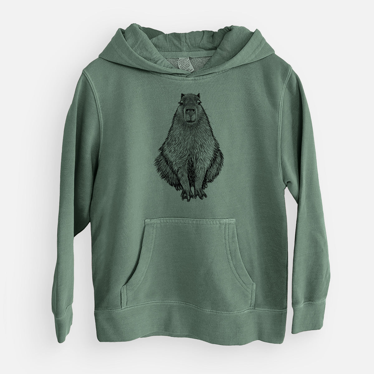 Capybara - Hydrochoerus hydrochaeris - Youth Pigment Dyed Hoodie