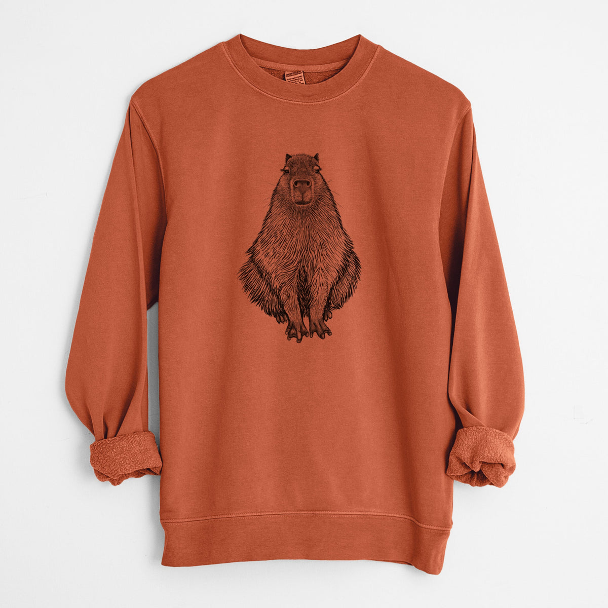 Capybara - Hydrochoerus hydrochaeris - Unisex Pigment Dyed Crew Sweatshirt