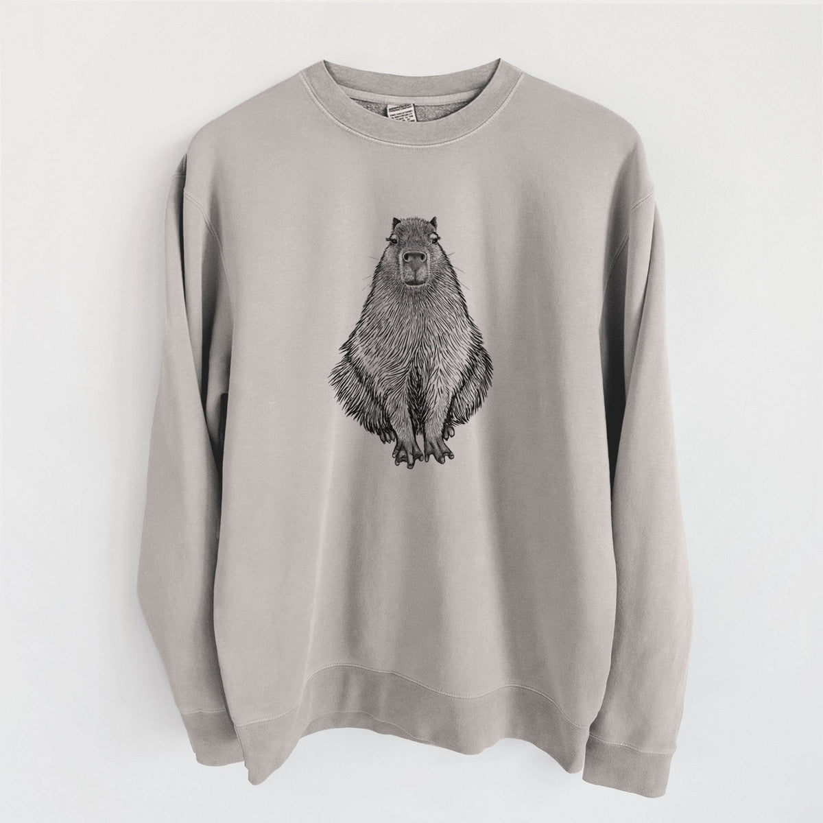Capybara - Hydrochoerus hydrochaeris - Unisex Pigment Dyed Crew Sweatshirt
