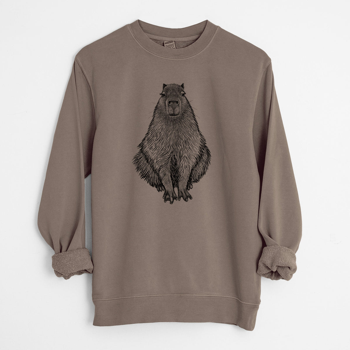 Capybara - Hydrochoerus hydrochaeris - Unisex Pigment Dyed Crew Sweatshirt